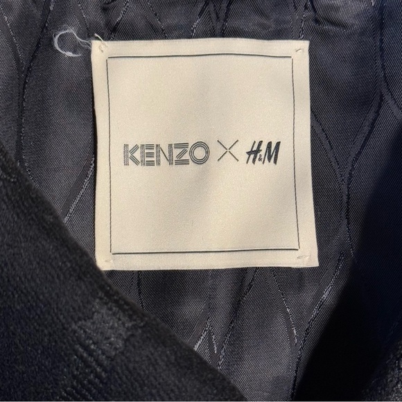 Kenzo x H&M black zebra print coat - Picture 7 of 10